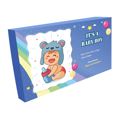 4 x 75 Grams Standard 4 Compartments Dry Fruit Gift Box | Personalize